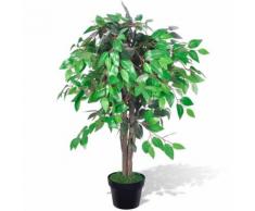 vidaXL Palmier Artificiel Plastique avec Pot 90 cm