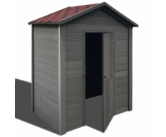 vidaXL Abri de stockage jardin WPC 188 x 264 cm gris