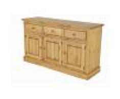 Grenier Alpin Enfilade Pin Massif 155 Cm 3 Portes + 3 Tiroirs Arizona - Grenier Alpin