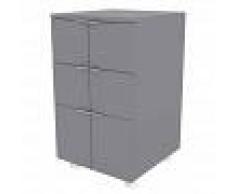 Caemmum Caisson Roulant 3 Tiroirs Gris Mat