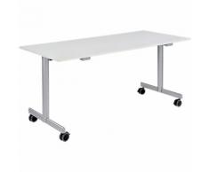 Table de réunion abattante 1 600 x 700 x 740 mm Gris