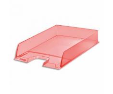 Corbeille à courrier Esselte Colour'Ice - L25,4 x H6,1 x P35cm - pêche - Lot de 10