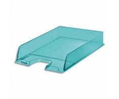 Corbeille à courrier Esselte Colour'Ice - L25,4 x H6,1 x P35cm - bleu - Lot de 10