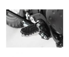 SW-Motech Kit de repose-pieds ION - Kawasaki KLR 650 (01-)., noir-argent