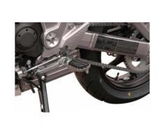 SW-Motech Kit de repose-pieds ION - Kawasaki Versys 650 / ZRX1200 / Z1000 / Z900RS., noir-argent