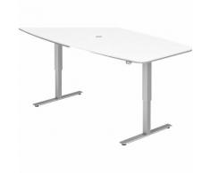 Table de conférence, l x p 2200 x 1030 mm réglage électrique de la hauteur de 720 à 1190 mm