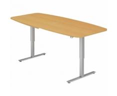 Table de conférence, l x p 2200 x 1030 mm réglage électrique de la hauteur de 720 à 1190 mm