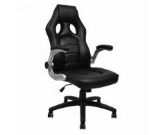 Fauteuil de bureau gamer noir JEFF