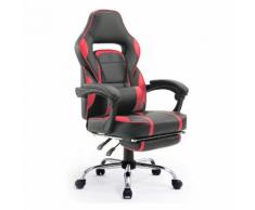 Fauteuil de bureau gamer noir et rouge LINK