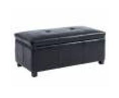 Vente-unique Banc coffre simili FILIPPO - Noir