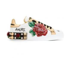 Dolce & Gabbana Baskets à appliqués fleurs