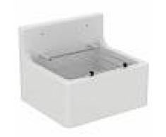 Porcher Poste d'eau 46 x 38 cm avec grille porte seau, blanc (S593901)