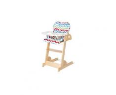 Chaise haute évolutive collection 'chill up' roba - bois naturel