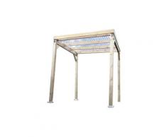 HABRITA - Carport en bois autoclavé toit plat couvert