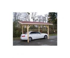 HABRITA - Carport monopente avec couverture bardeau bitumé