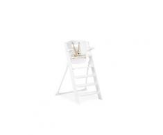 Childhome kitgrow chaise haute bebe 4 en 1 bois blanc