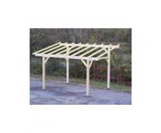 HABRITA - Carport monopente avec préparation pour couverture légère