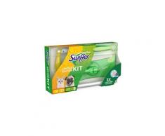 Swiffer swiffer kit de démarrage serpillère + manche plumeau noir