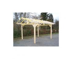 HABRITA - Carport avec préparation pour couverture tuile