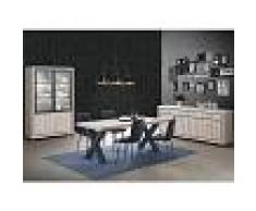 Kasalinea Salle à manger complète couleur bois naturel euphoria
