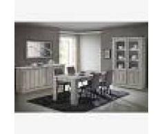 Kasalinea Salle à manger complète couleur chêne rustique edina