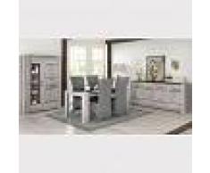 Kasalinea Salle à manger complète moderne couleur chêne gris angus