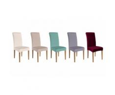 Lot de 6 housses de chaise Beige