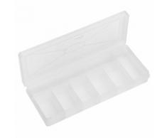 Boîte de rangement en plastique, 25 x 10 x 3,5 cm