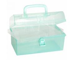 buttinette Boîte de rangement en plastique, 23 x 13 x 13 cm