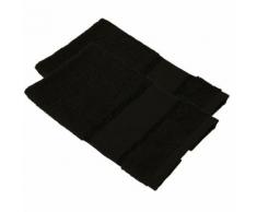 buttinette Serviettes invité à broder en tissu éponge, chocolat, 2 pièces