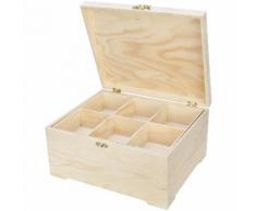 Boîte de rangement en bois, 30 x 25 x 15 cm