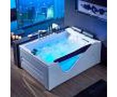 Distribain Baignoire Balnéo rectangulaire G-Cayenne whirlpool 48 jets