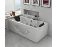 Distribain Baignoire balneo 2 places rectangulaire Caïman S 28 jets