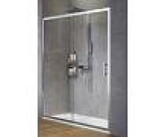 Novellini Zephyros 2P 122 Cabine de douche à porte coulissante - Niva - Noir