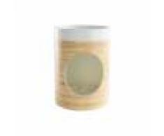 Miliboo Niche design pour chat et chien en bambou laquée blanche YUCCA