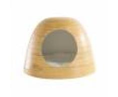 Miliboo Niche pour chat et chien design en bambou laquée blanche YODO