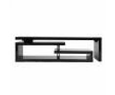 Miliboo Meuble TV design laqué brillant noir pivotant MAX V2