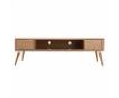 Miliboo Meuble TV design en chêne clair TOTEM