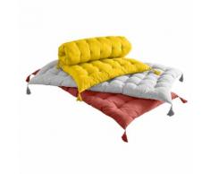 Coussin de sol finition pompons