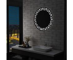 vidaXL Miroir à LED pour salle de bain 80 cm