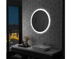 vidaXL Miroir à LED pour salle de bain 80 cm