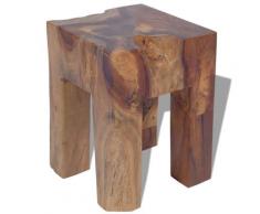 vidaXL Tabouret Bois de teck massif