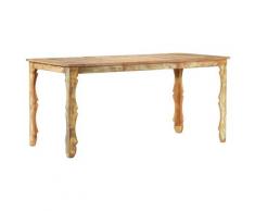 vidaXL Table de salle à manger 160x80x76cm Bois de récupération massif