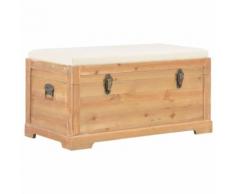 vidaXL Coffre de rangement avec coussin 80x40x40 cm MDF