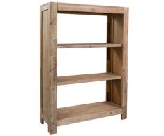 vidaXL Bibliothèque à 3 étagères 80 x 30 x 110 cm Bois d'acacia massif