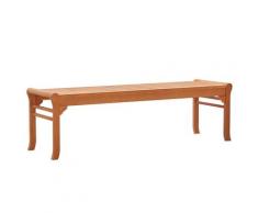 vidaXL Banc de jardin 3 places 150 cm Bois d'eucalyptus solide