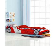 vidaXL Lit voiture de course pour enfants 90 x 200 cm Rouge