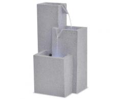 vidaXL Fontaine d'intérieur avec lampe LED Polyrésine