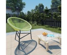 vidaXL Chaise de jardin Acapulco Résine tressée Vert