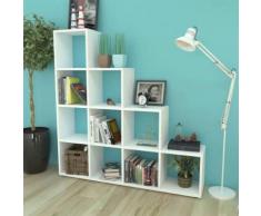 vidaXL Bibliothèque/étagère 142 cm Blanc